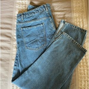 Nasty Gal Split Hem Mom Jeans Size 16